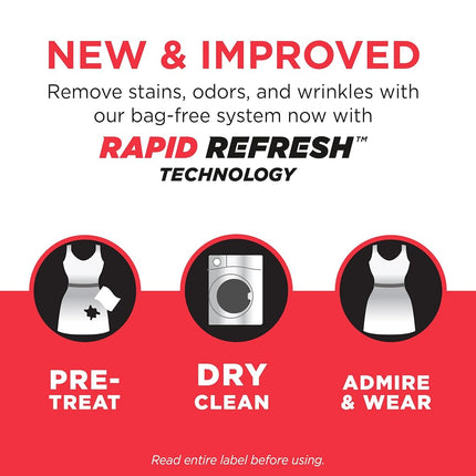 dryel At-Home Dry Cleaner Kit, New and Improved with Rapid Refresh Technology, Gentle Laundry Care for Special Fabrics and Dry-Clean-Only Clothes, 12 Loads with On-the-Go Stain Remover