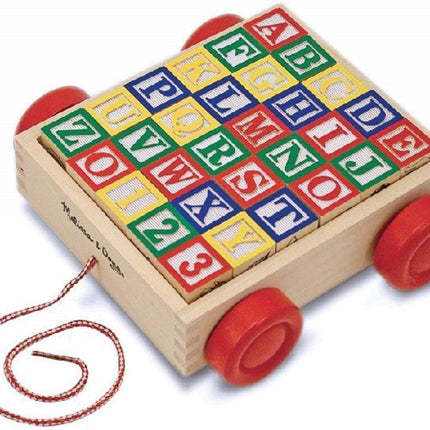 Melissa & Doug Classic ABC Block Cart
