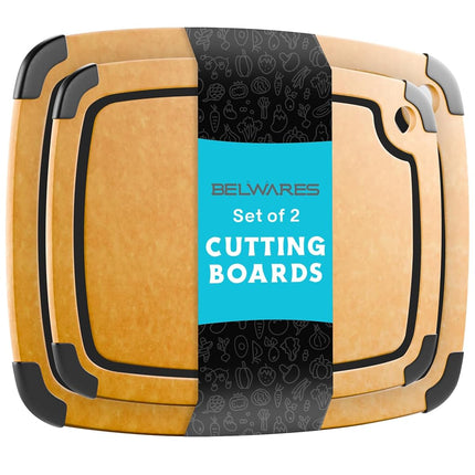 Dishwasher Safe Cutting Boards for Kitchen Set - L