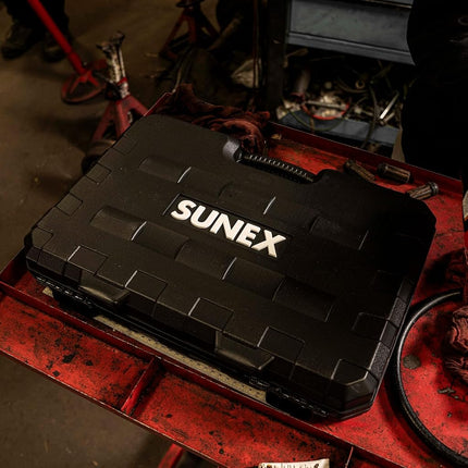 Sunex 2668, 1/2 Inch Drive Master Impact Socket Set, 39-Piece, SAE, 3/8" - 1-1/2", Standard/Deep, Cr-Mo Steel, Heavy Duty Storage Case, Includes Universal Joint