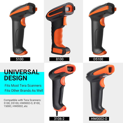 Tera Universal Barcode Scanner Stand Hands Free Barcode Scanning Bar-Code Reader Cradle Holder Base Angle and Height Adjustable Head for Supermarket Retail Store School Library Logistic Warehouse