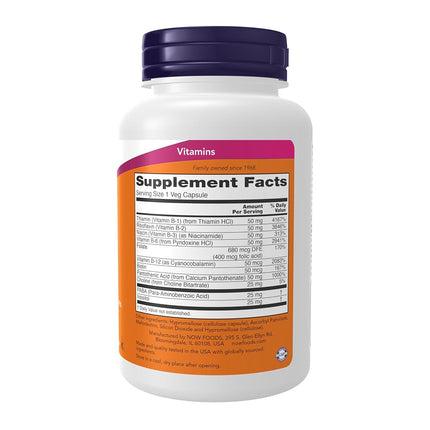 NOW Supplements, Vitamin B-50 mg, 100 Veg Capsules