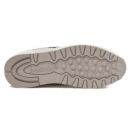Reebok Men's Classic Leather Sneakers, Chalk/Chalk/Breakaway Green, 5.5 UK