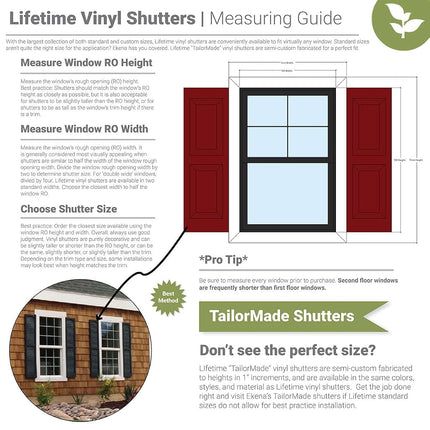 Ekena Millwork LVSL0006MS 3" Lifetime Vinyl Shutter-Lok's, Musket Brown (6/Bag)