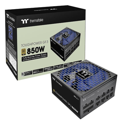 Thermaltake Toughpower GF3 850W 80+ Gold Full Modular SLI/Crossfire Ready ATX 3.0 Standard Power Supply, PCIe Gen.5 12VHPWR Connector Included, PS-TPD-0850FNFAGU-4, Black (9B17-153-438)