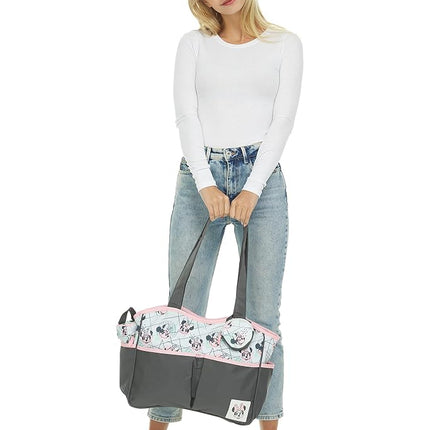 Cudlie Unisex Baby Diaper Bag 2, Minnie-Watercolour, Mouse