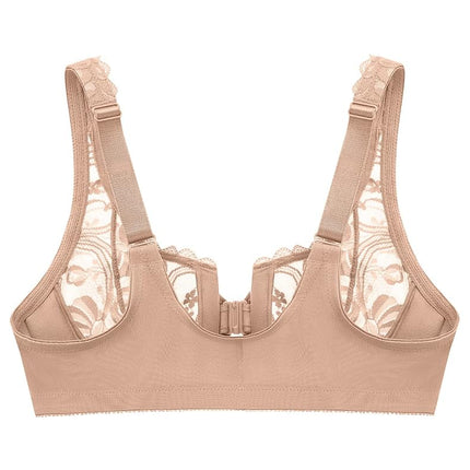 Glamorise Wonderwire Front-Closure Stretch Lace Underwire Bra 9245 (Women's & Women's Plus)