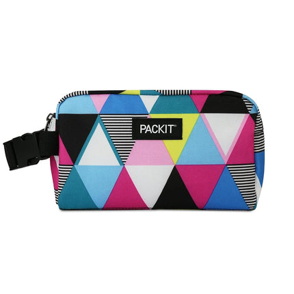 PackIt Freezable Snack Box, Triangle Stripes, Buil