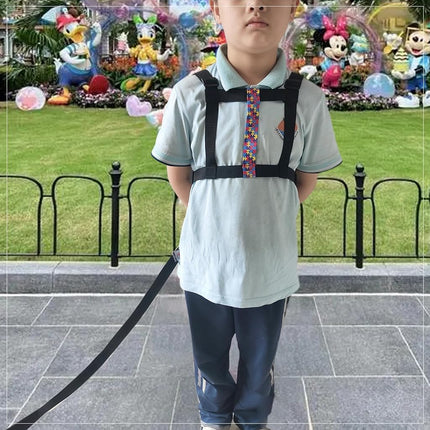 Walking Harness for Older Children with Quick Grab Handle and Adjustable Tether for Autism Special Needs ADHD Safety Teens Harness with Pouch Autism Awareness Straps