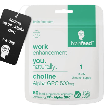 99% Alpha GPC (Fermented Source) 500mg | Nootropic