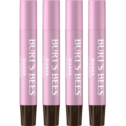 Burt's Bees Lip Shimmer, Guava, 2.7ml Tubes (4-pac