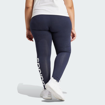 adidas Women's Essentials High-Waisted Logo Leggings, Legend Ink/White, XS