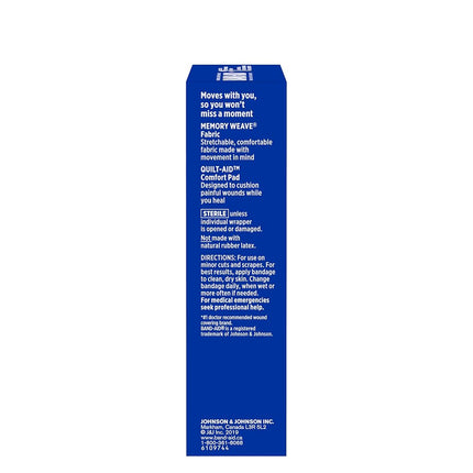 Band-Aid Brand Adhesvie Bandages Flexible Fabric, Extra Large, 10 Count (Pack of 2)