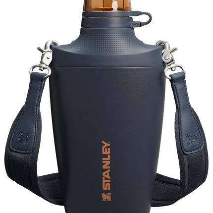 Stanley Cross Bottle | 23 oz Travel Bottle with Jacquard Strap | Leakproof Tritan Lid with Removable Straw | Insulated Stainless Steel Canteen | BPA-Free | Twilight VRT
