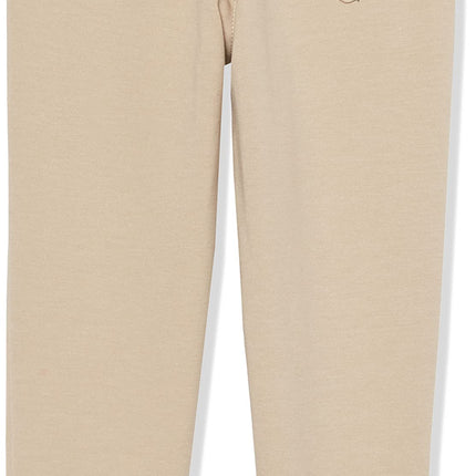 Nautica Girls' School Uniform Jogger Pants, Elastic Waistband with Drawstring Closure, Stretch Performance Fabric, Khaki, 12 Plus