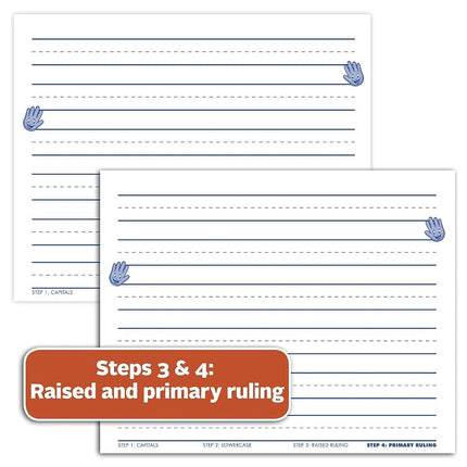 Mead See and Feel Learn to Letter w/Guidelines, 40 Sheets Per Book, PK-1, 10" x 8", White