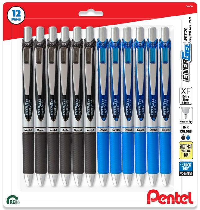 Pentel Energel 0.3mm Extra Fine Point Rtx Retracta