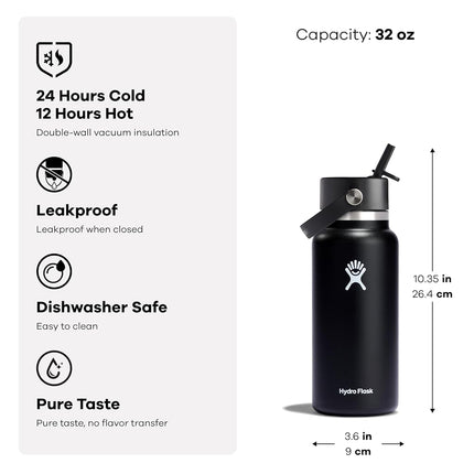 Hydro Flask Wide Flex Straw Cap Oat 32 Oz