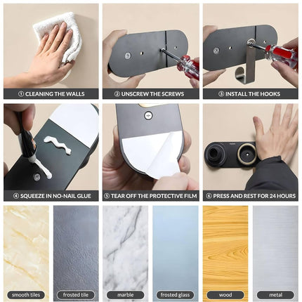 Magnetic Hair Dryer Holder Wall Mount for Most High Speed Blow Dryer