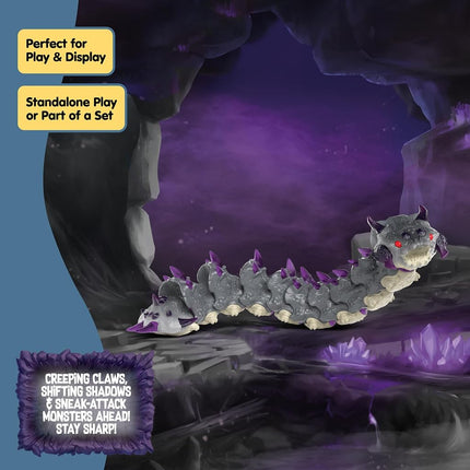 Schleich Eldrador - Shadow Worm Toy Figurine - Kids Ages 7+ | 70830