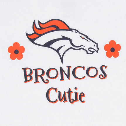 NFL Denver Broncos - Pack de 3 bodys para bebé niña, color del equipo, 18 meses
