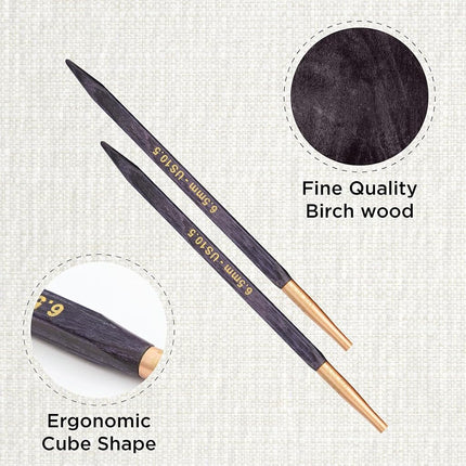 KnitPro J’Adore Cubics Interchangeable Circular Needles 5" (13cm) | 6.50mm