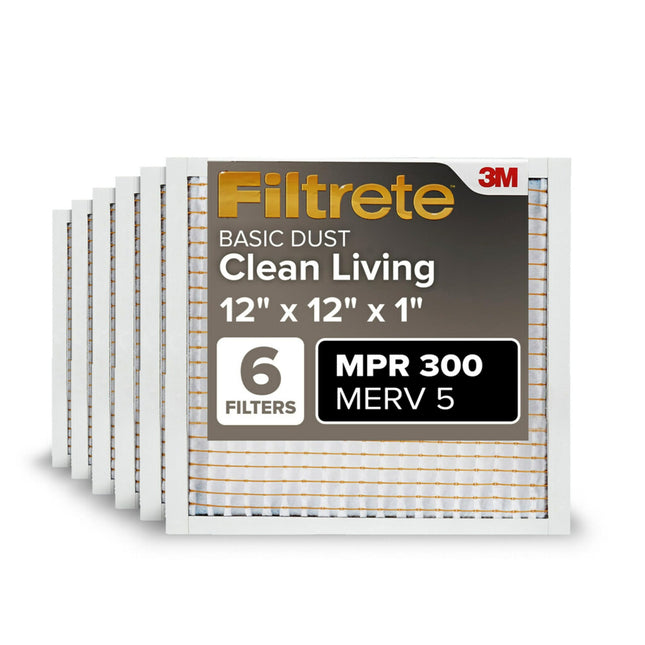 Filtrete 12x12x1 AC Furnace Air Filter, MERV 5, MP