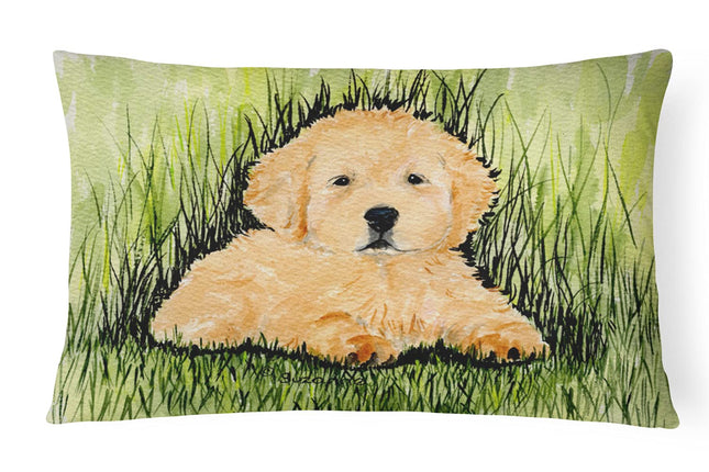 Golden Retriever Decorative Fabric Pillow