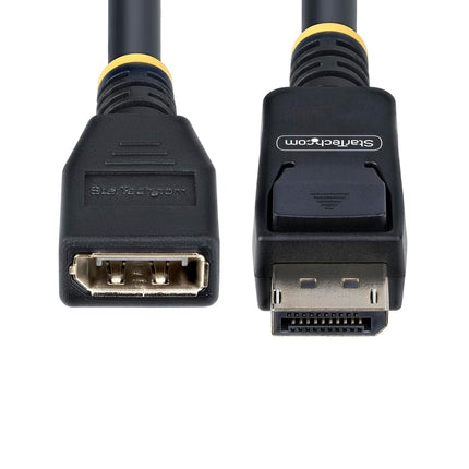 StarTech.com 10ft (3m) DisplayPort 1.4 Extension Cable, DP 1.4 Port Saver Cable, 8K 60Hz, DisplayPort Extension Cord, M/F