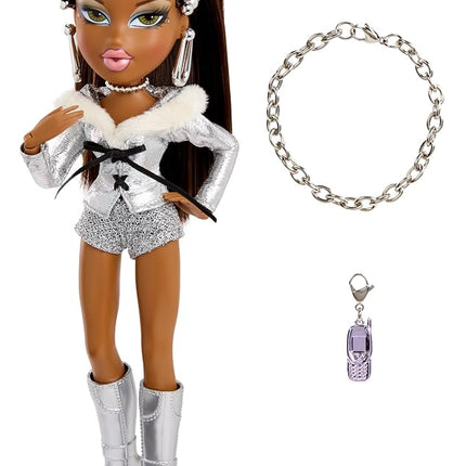 Bratz Charmz Sasha Fashion Doll with Collectible Charm Bracelet