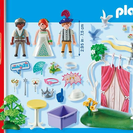 PLAYMOBIL 71367 City Life Wedding Photo Booth Promo Pack, photos of the wedding party, imaginative play fun with masks and many accessories, ceremonial role-play, playset suitable for children ages 4+
