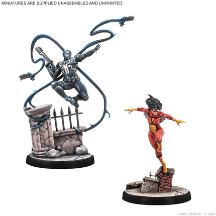 Asmodee | Marvel: Crisis Protocol - Web-Swinging Heroes | Miniatures Game | Ages 14+ | 2 Players | 45+ Minutes Playing Time