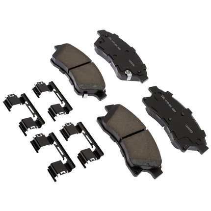 Kit de plaquettes de frein à disque avant en céramique ACDelco Professional 17D1522CHF1 avec clips