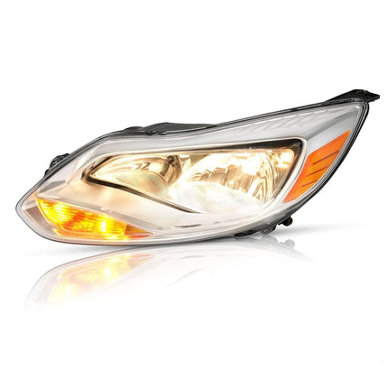 HECASA Left Headlight Assembly Driver Side Halogen Headlamp