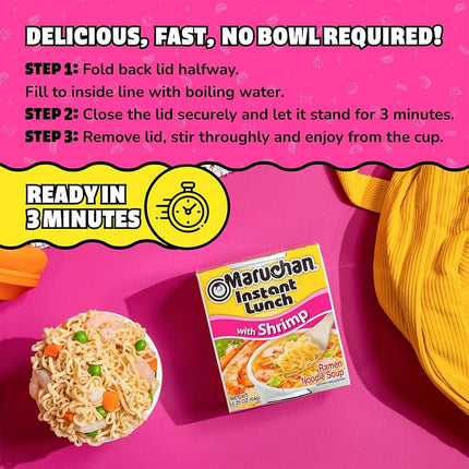 Maruchan Instant Lunch Shrimp Flavoured Ramen Noodles Cup 64 g
