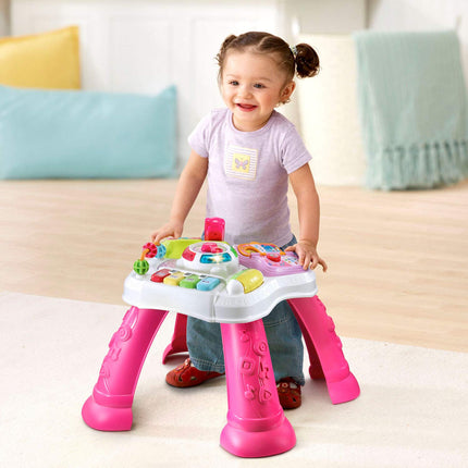 (Pink) - VTech Sit-To-Stand Learn & Discover Table, Pink