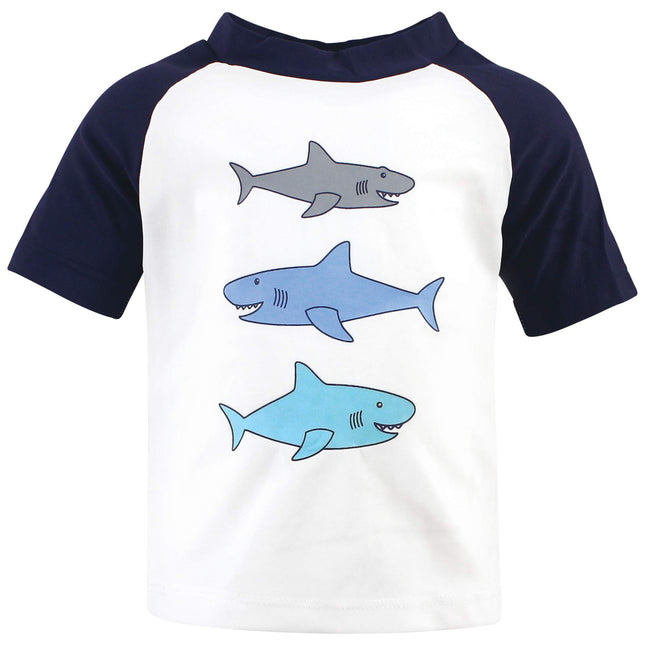 Ensemble de maillots de bain anti-UV Hudson Baby unisexe pour bébé, motifs requins, 3-6 mois