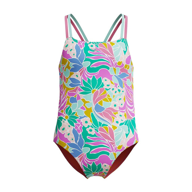 Speedo Girl's Swimsuit One Piece Thin Straps