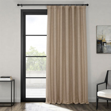 HPD Half Price Drapes Faux Linen Textured Room Dar