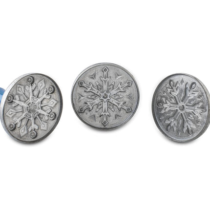 Nordic Ware Snowflake Cookie Stamps, 3-inch Rounds