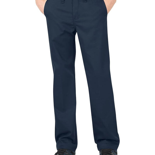 Dickies Boys' Big Flexwaist Slim Stretch Pant, Dark Navy, 14