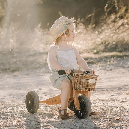 Kinderfeets Tiny Tot 2-in-1 Trike Balance Bike Bamboo