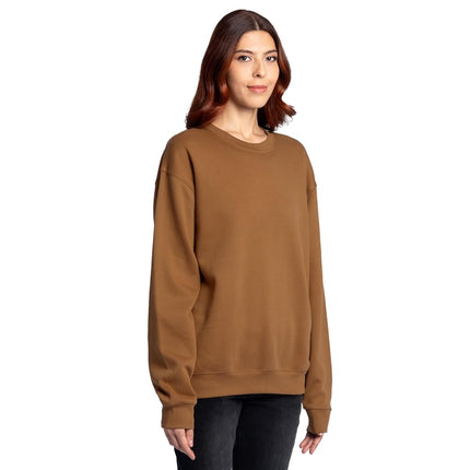 Sudadera de cuello redondo de vellón Eversoft para hombre Fruit of the Loom, absorbe la humedad y es transpirable, tallas S-4x, nuez pecana dorada, 4XL