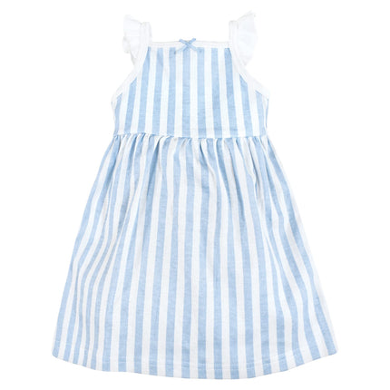Hudson Baby Baby Girls' Cotton Dresses, Blue Daisy, 9-12 Months