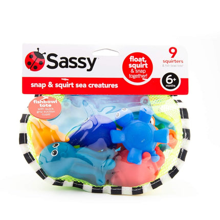 Sassy S10027 Snap and Squirt Sea Creatures