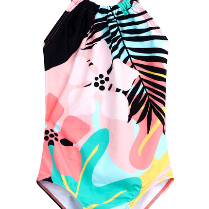 Kanu Surf Girls' Jasmine Beach Sport Halter One Pi