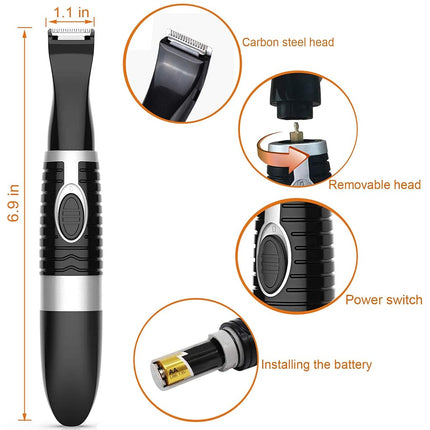 Ruri's Dog Clippers Cordless Cat and Small Dogs Clipper Low Noise Electric Pet Trimmer Dog Grooming Clippers for Trimming The Hair Around Paws Eyes Ears Face Rump