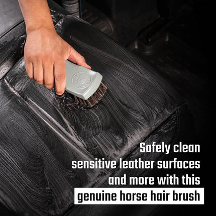 Chemical Guys Acc_S95 Long Bristle Horse Hair Leather Cleaning Brush, 1 Pack