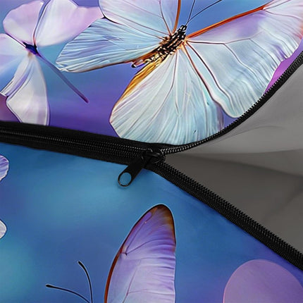 QOOMO Color Butterfly Waterproof Sleeping Bags for Adults & Kids,Printed Camping Sleeping Bags, 3 Season Warm & Cool Weather,Lightweight,Traveling,and Outdoors,Camping Gear Equipment,31x90inch