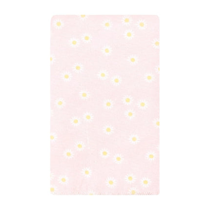 Hudson Baby Unisex Baby Cotton Flannel Burp Cloths, Peace Love Flowers 10 Pack, One Size
